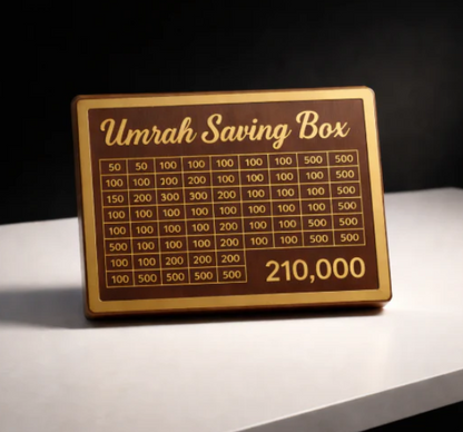 Umrah Saving Box Save- 210,000 For Umrah