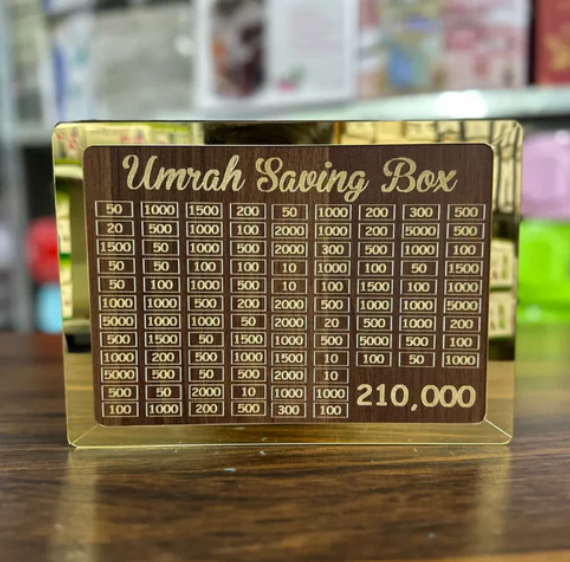 Umrah Saving Box Save- 210,000 For Umrah