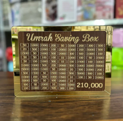 Umrah Saving Box Save- 210,000 For Umrah