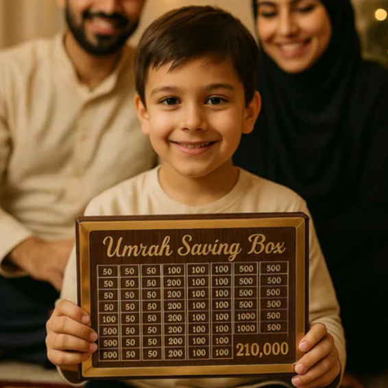 Umrah Saving Box Save- 210,000 For Umrah